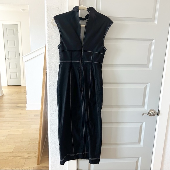 NWT Anthropologie Maeve Scoop Neck Column Midi Dress - Picture 4 of 6